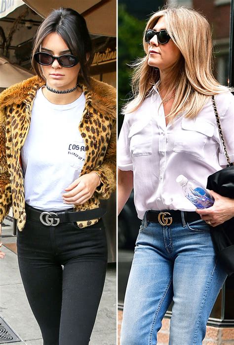 outfits with gucci belt|celebrities wearing gucci belt.